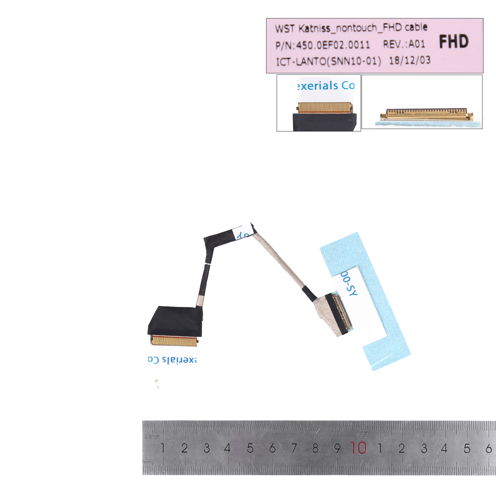 Picture of New LCD Display Screen Cable Replacement  For HP ENVY 13-AH TPN-W136 30pin 0.5.